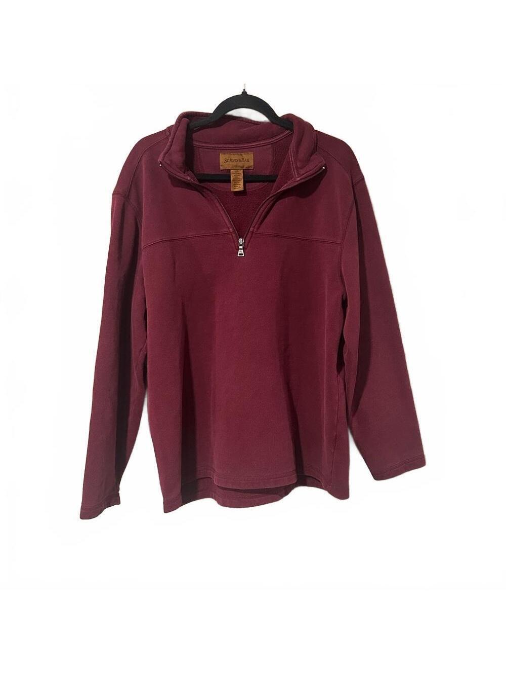 St. John’s Bay Burgundy Quarter-Zip Pullover